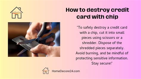 how to destroy a contactless credit card|how to destroy credit cards yourself.